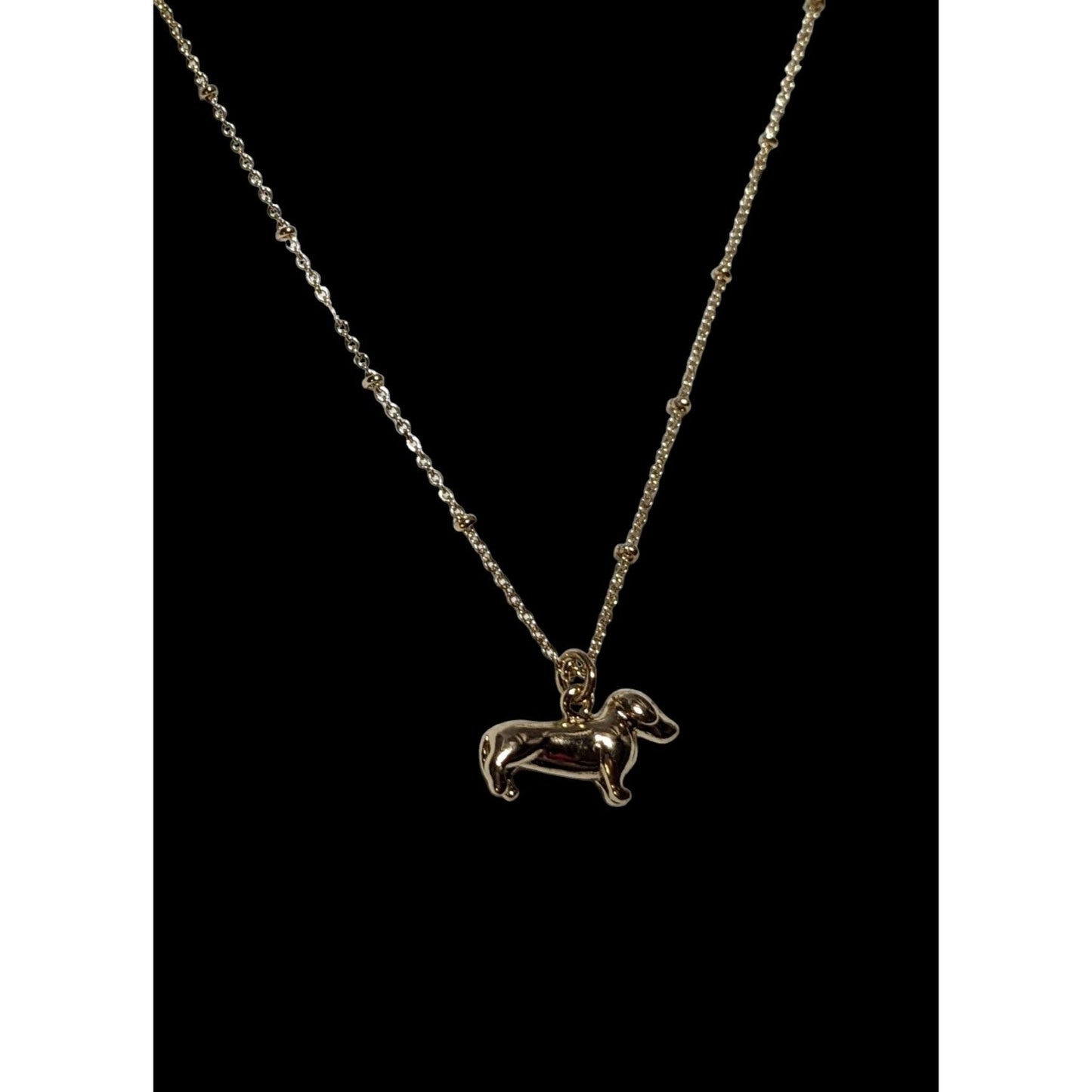 Lauren Conrad Gold Dachshund Necklace