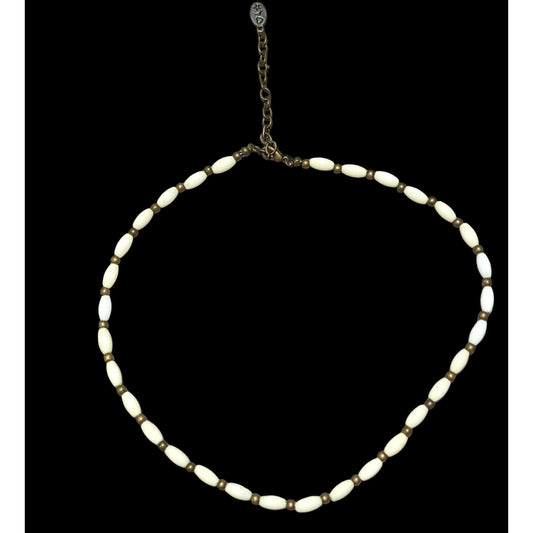 Vintage Minimalist Beaded Necklace