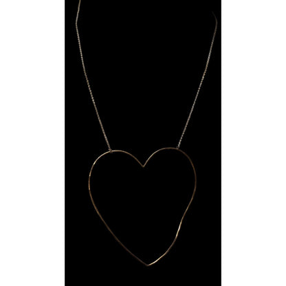 Stella & Dot Open Heart Pendant Necklace