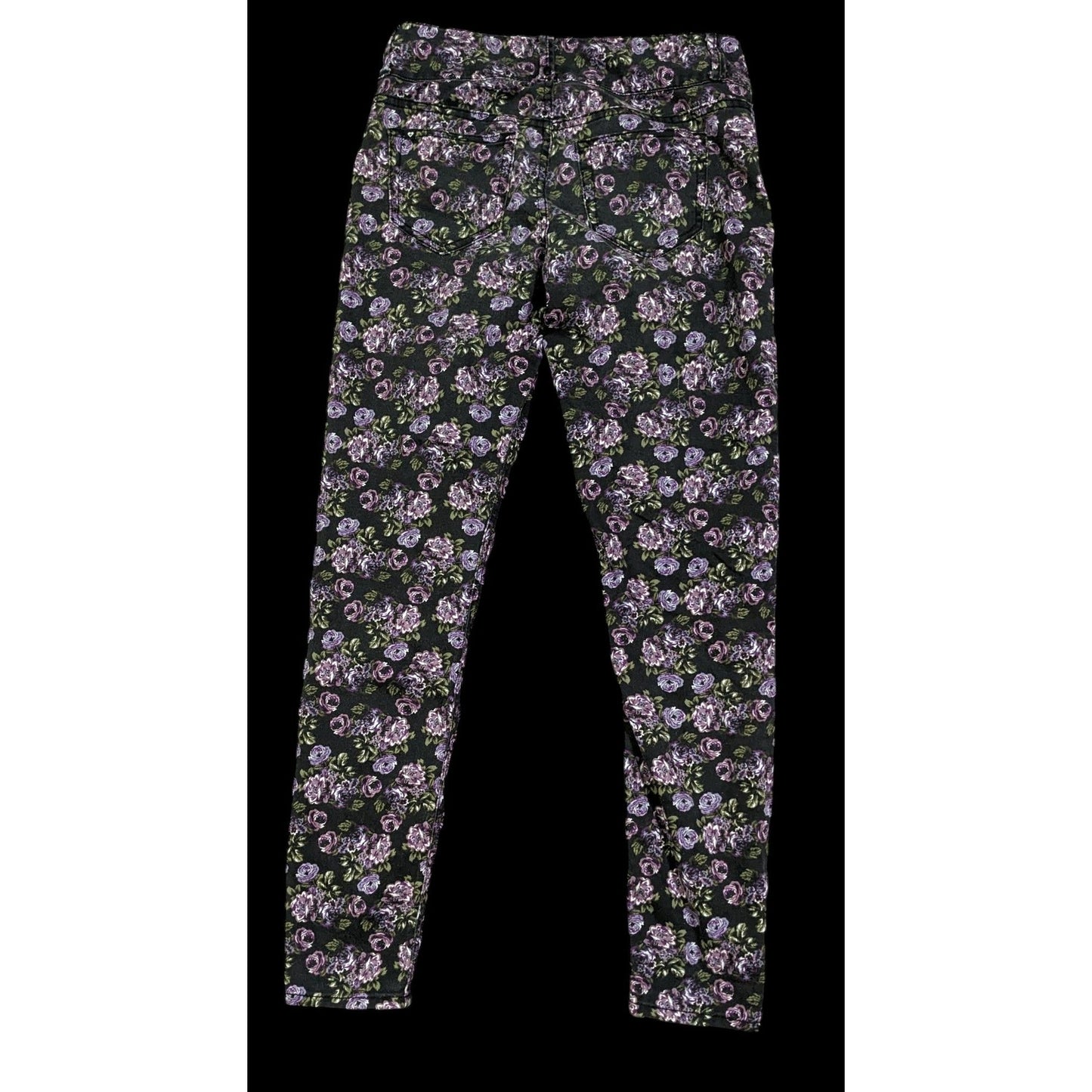 Vintage Rose Print Super Skinny Jeans by Blackheart