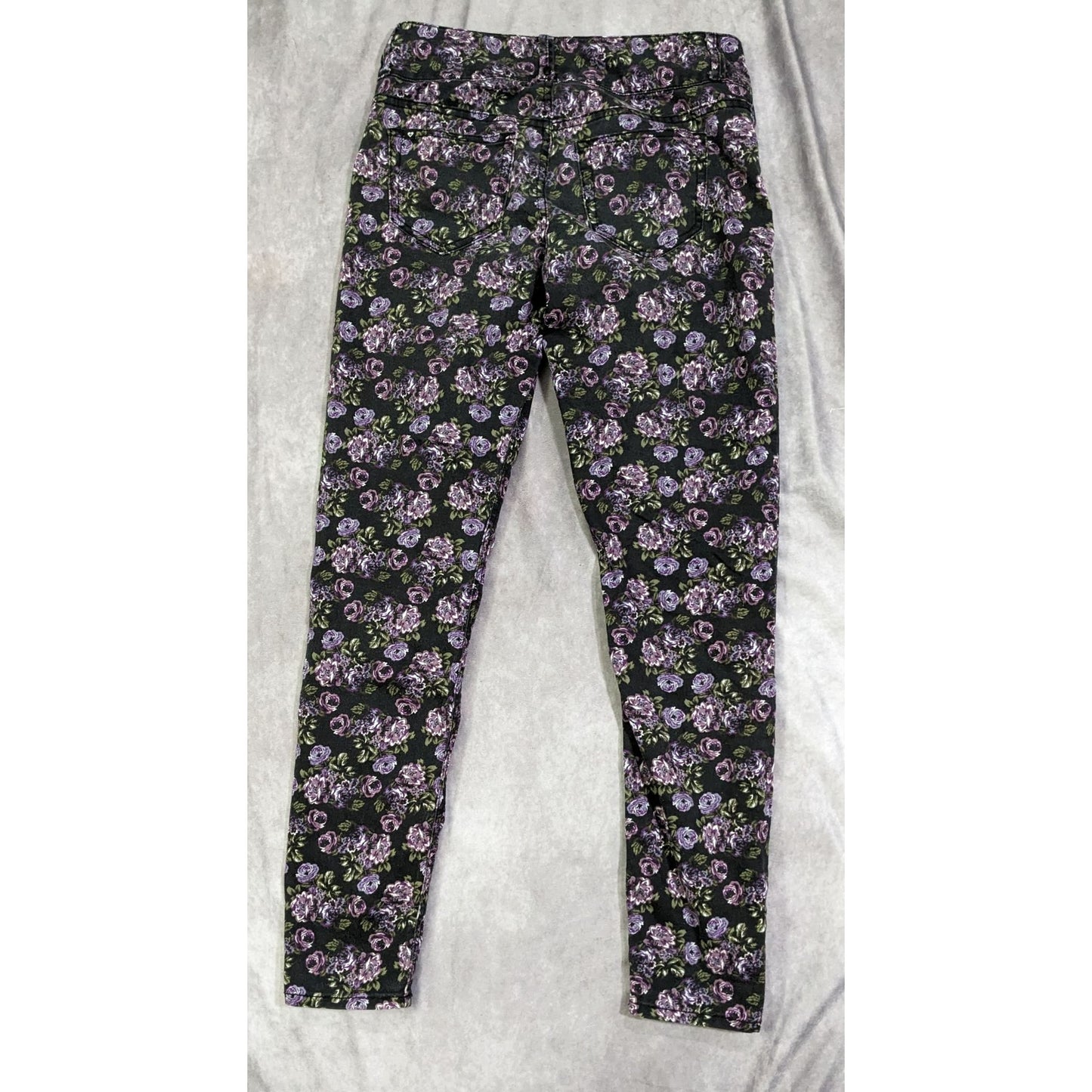 Vintage Rose Print Super Skinny Jeans by Blackheart