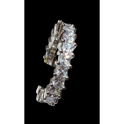 Glamorous Bridal Cubic Zirconia Eternity Band
