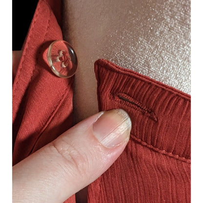 Abercrombie & Fitch Preppy Boho Burgundy Ruffled Wrap Skirt