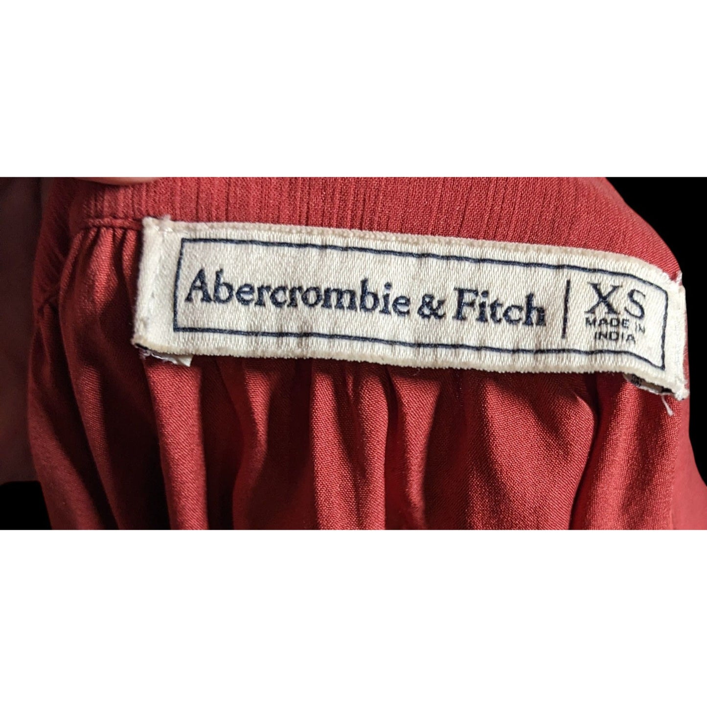 Abercrombie & Fitch Preppy Boho Burgundy Ruffled Wrap Skirt