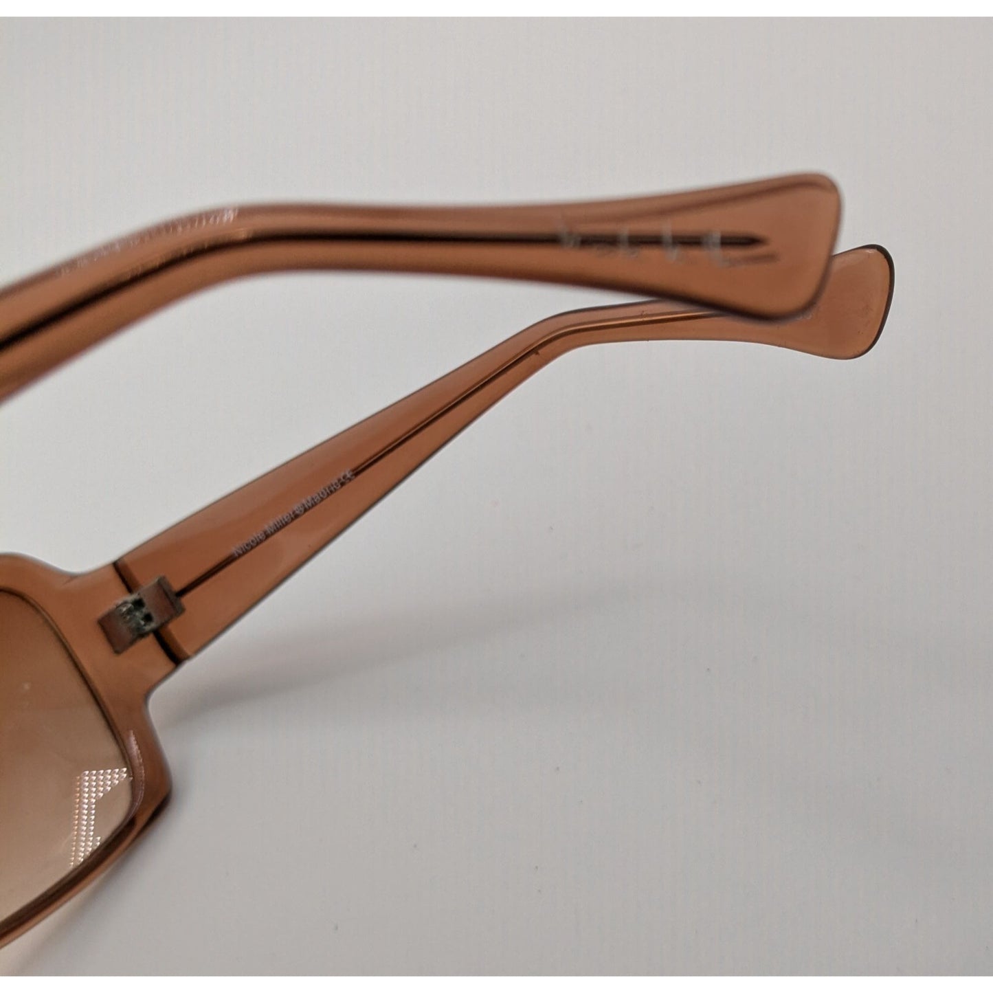 Nicole Miller Madrid Brown Gradient Oversized Sunglasses