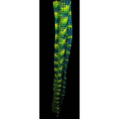 Handmade Cybergoth Dragon Blue Yellow And Neon Green Scarf