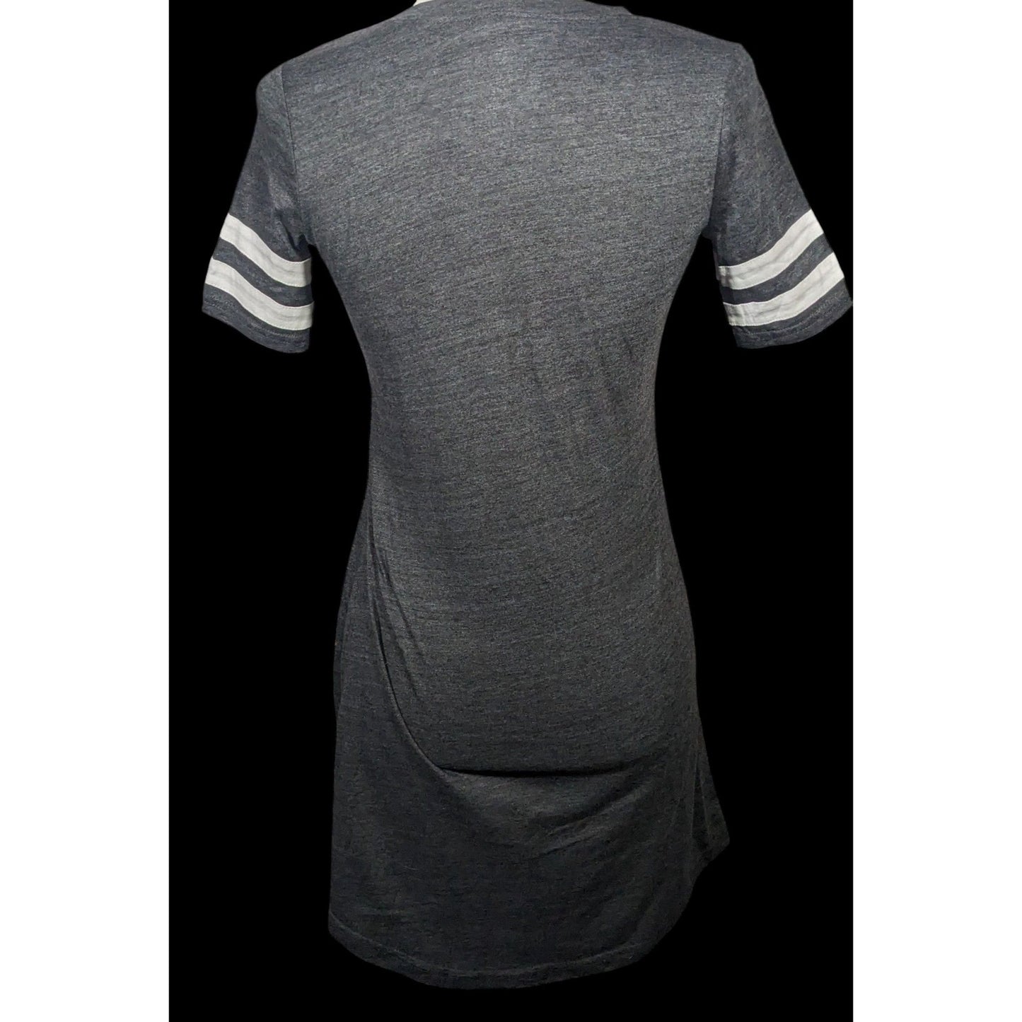Charcoal Clemson Tigers All-Star Lace-Up Tri-Blend Tee Dress Size XS