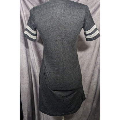 Charcoal Clemson Tigers All-Star Lace-Up Tri-Blend Tee Dress Size XS