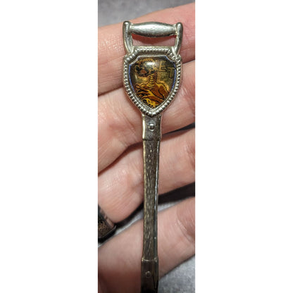 Vintage Retro Metal Silver Tone ET Universal Studios Florida Souvenir Spoon 4.5 Inches