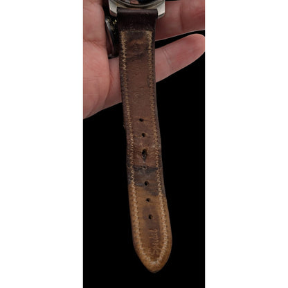 Timberland Mens Indiglo Analog Watch With Brown Leather Band