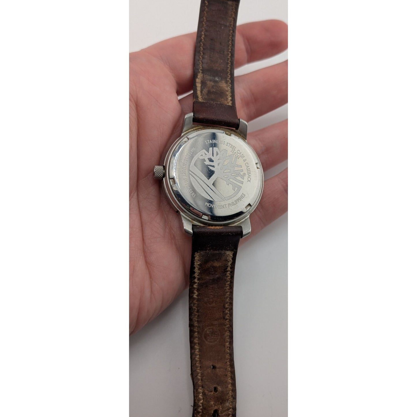 Timberland Mens Indiglo Analog Watch With Brown Leather Band