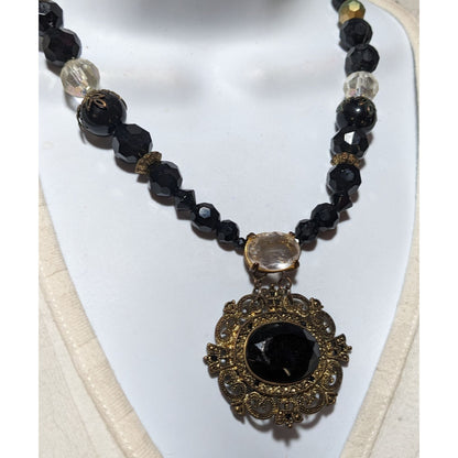 Upcycled Vintage Victorian Gemmed Necklace