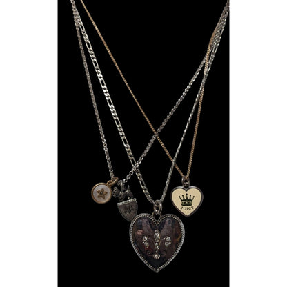 Y2K Juicy Couture Multilayer Charm Necklace