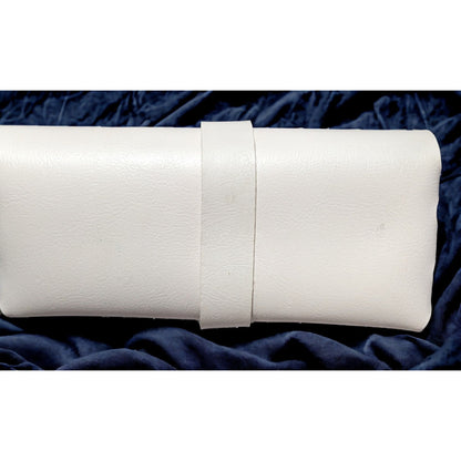 White Faux Leather Glasses Case