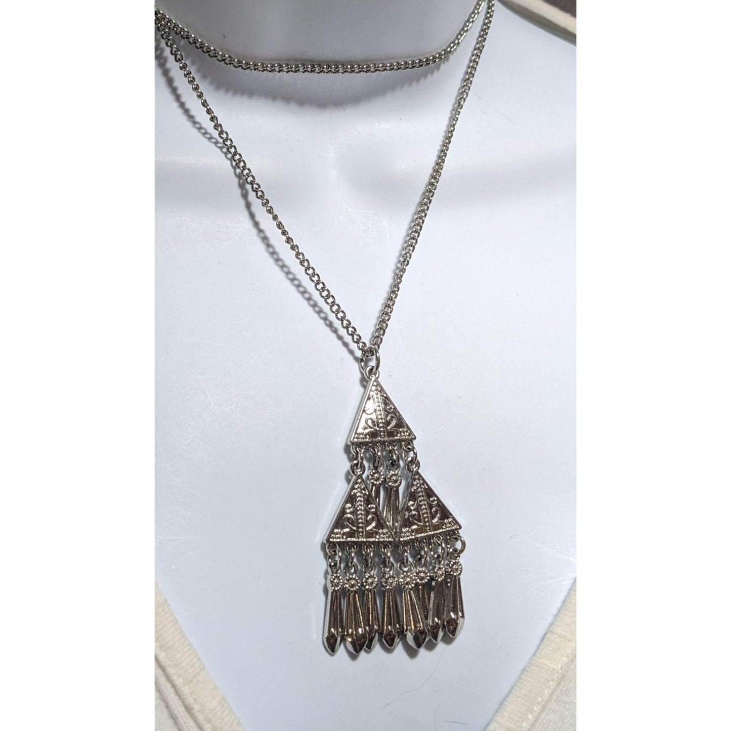 Southwestern Style Fringe Pendant Necklace