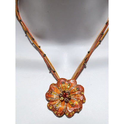 Floral Rhinestone Retro Fairy Necklace