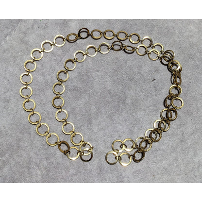 Gold-Tone Circle Link Chain Necklace