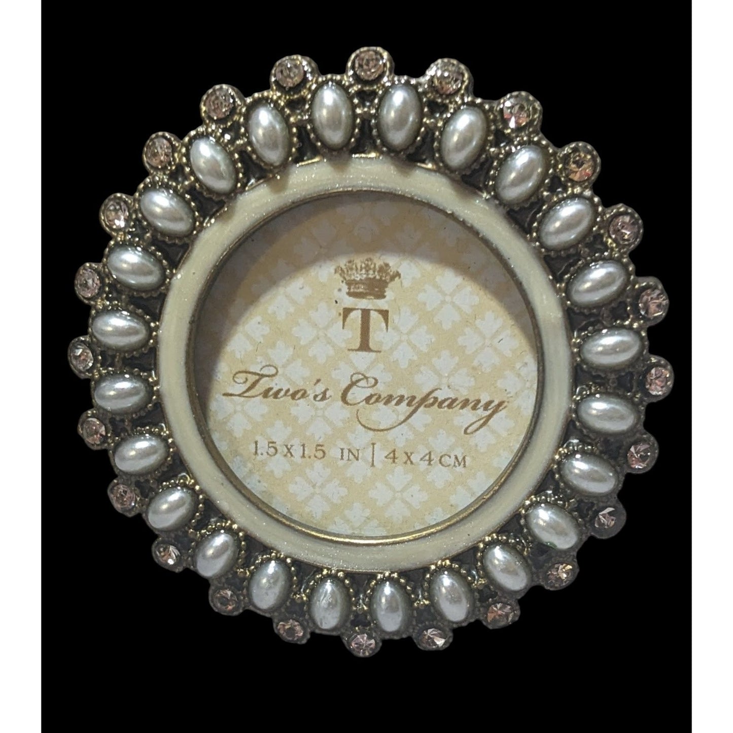 Two's Company Mini Pearl Photo Frame