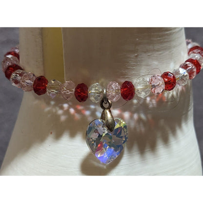 Sparkly Glass Valentine's Bracelet
