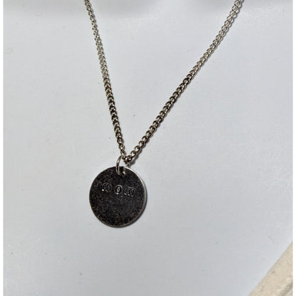 Mom Stamped Disc Necklace