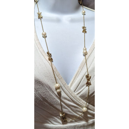 Kate Spade Coquette All Wrapped Up In Pearls Necklace