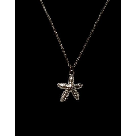 Minimalist Silver Starfish Necklace