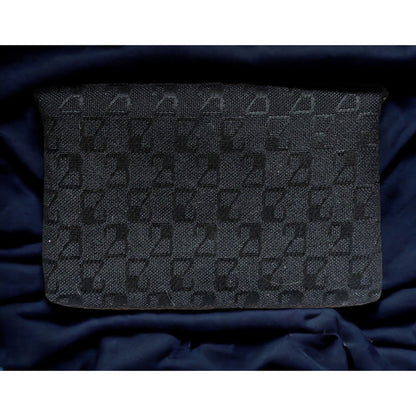 Black Snap Fabric Clutch