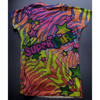 DC Comics Rainbow Supergirl Zebra Shirt