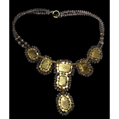 Vintage Glam Chunky Gemmed Statement Necklace