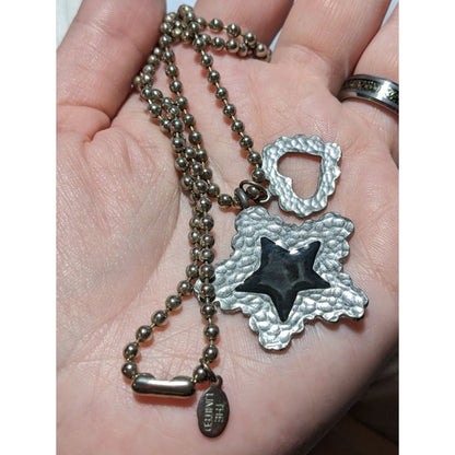 The Limited Hammered Heart Star Necklace