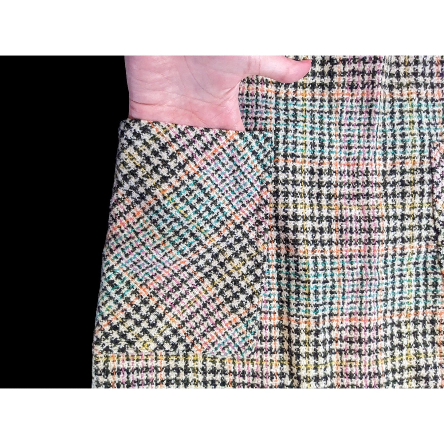 Maeve Anthropologie Wool Plaid Skirt