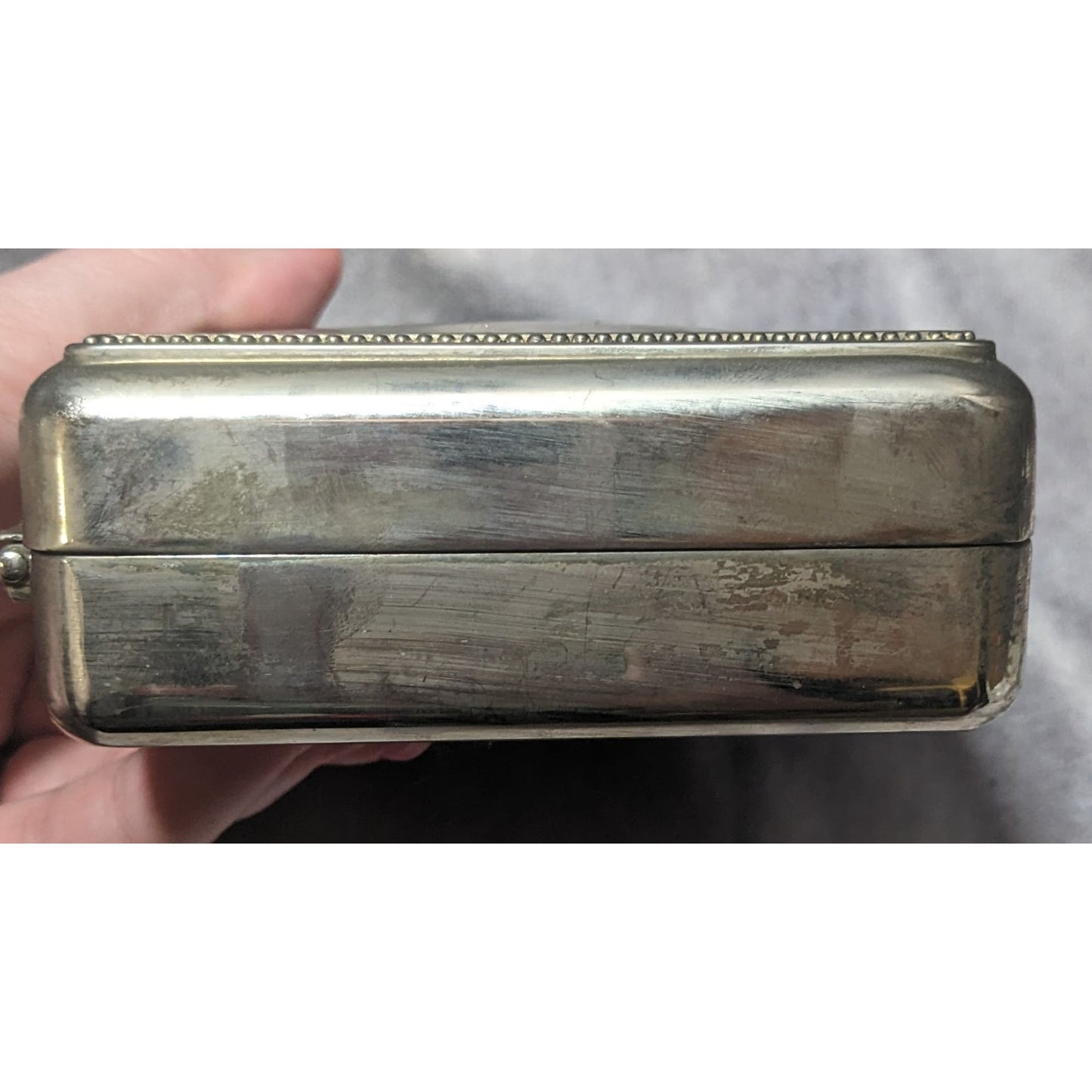 Vintage Silver Plated Jewelry Box