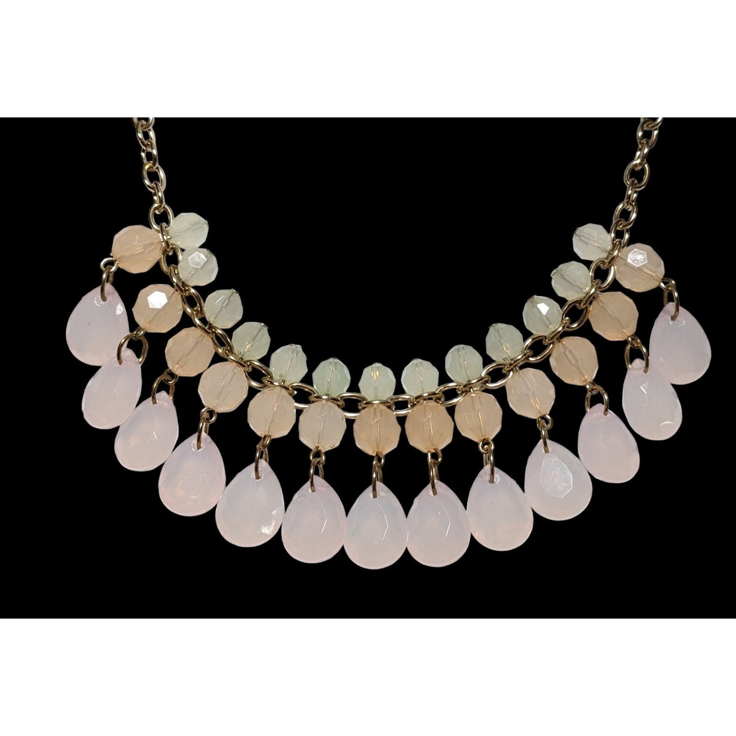 Pastel Gem Bib Necklace