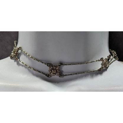 Icing Y2K Industrial Glam Rhinestone Choker Necklace
