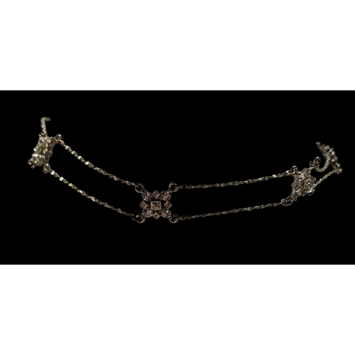 Icing Y2K Industrial Glam Rhinestone Choker Necklace