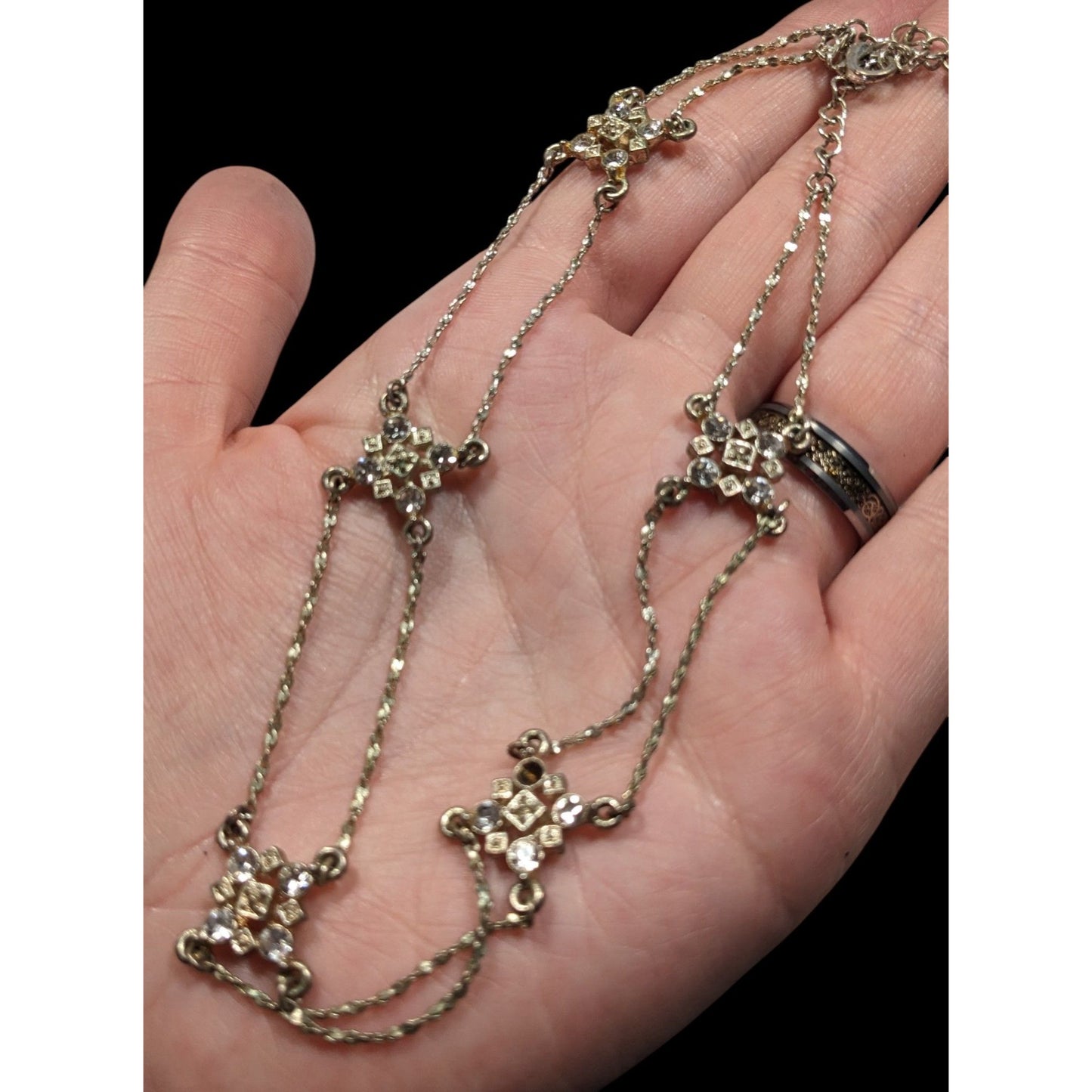 Icing Y2K Industrial Glam Rhinestone Choker Necklace
