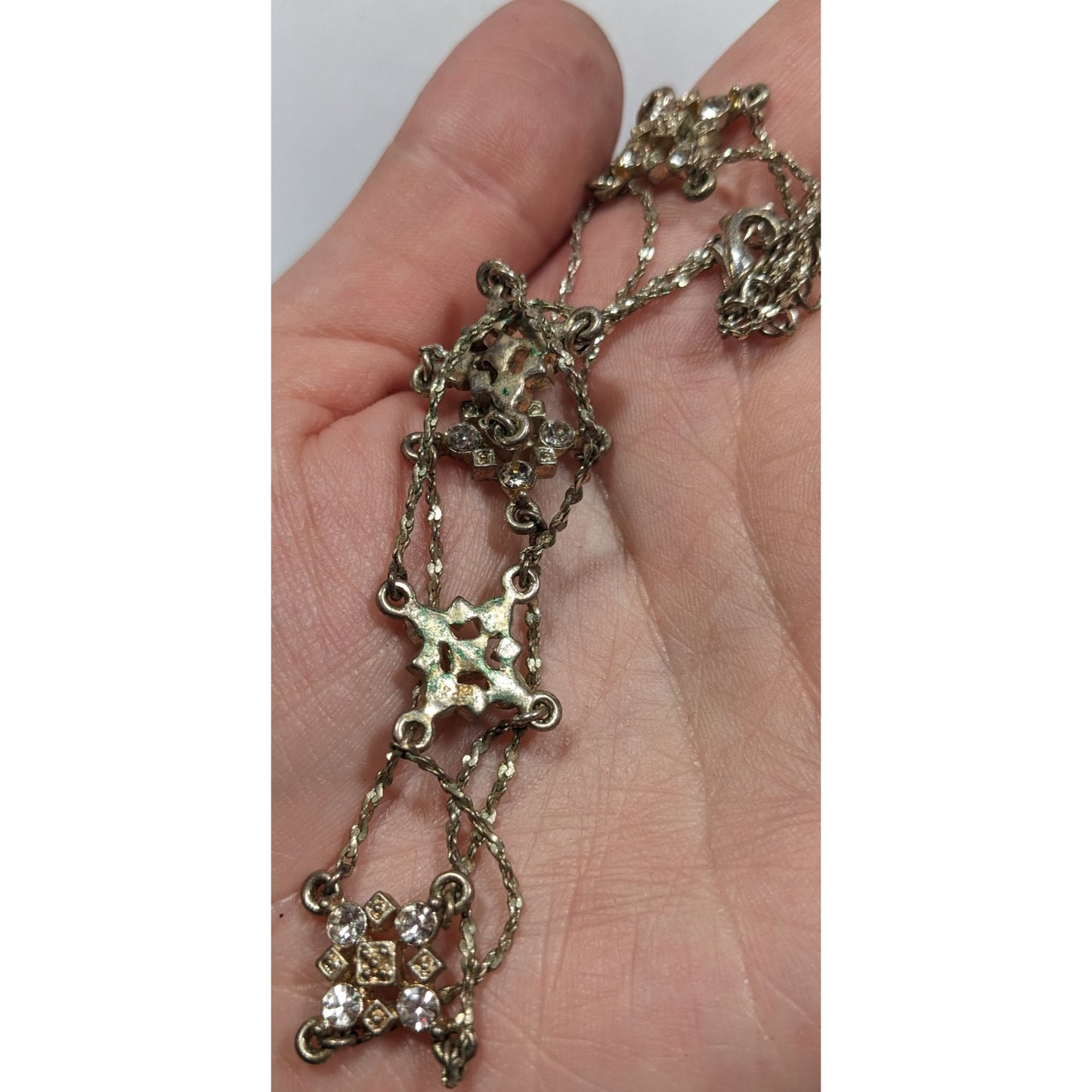 Icing Y2K Industrial Glam Rhinestone Choker Necklace