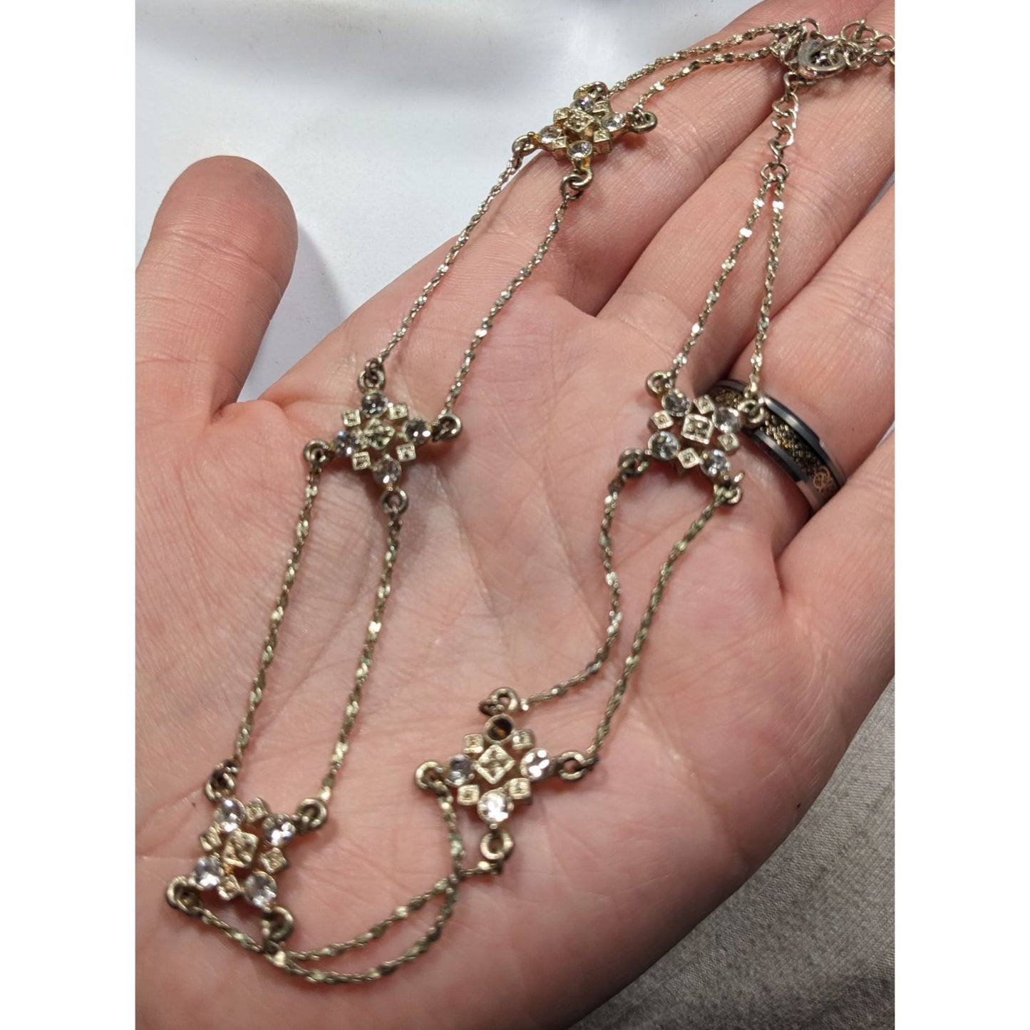 Icing Y2K Industrial Glam Rhinestone Choker Necklace