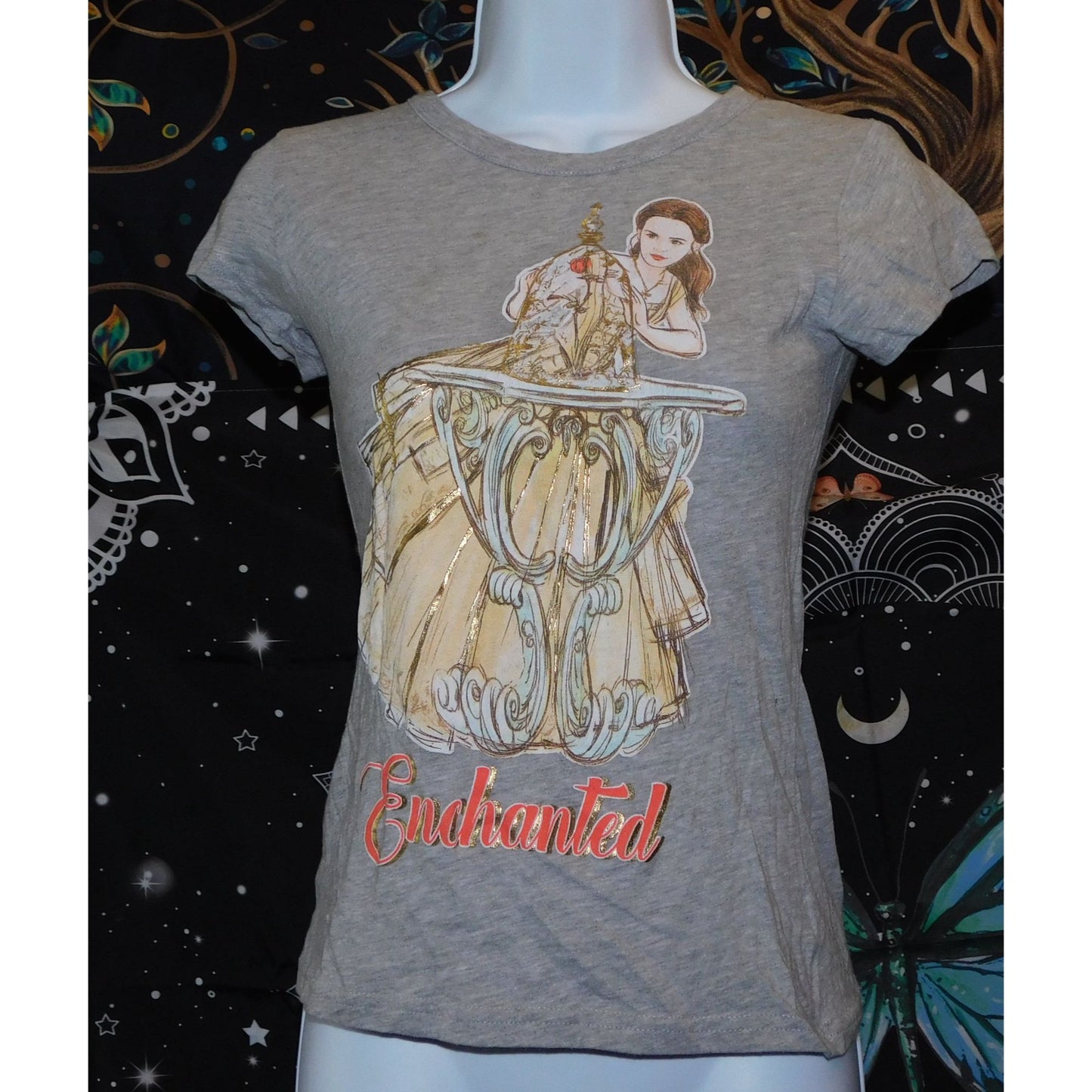 Beauty And The Beast Grey Girl's Shirt