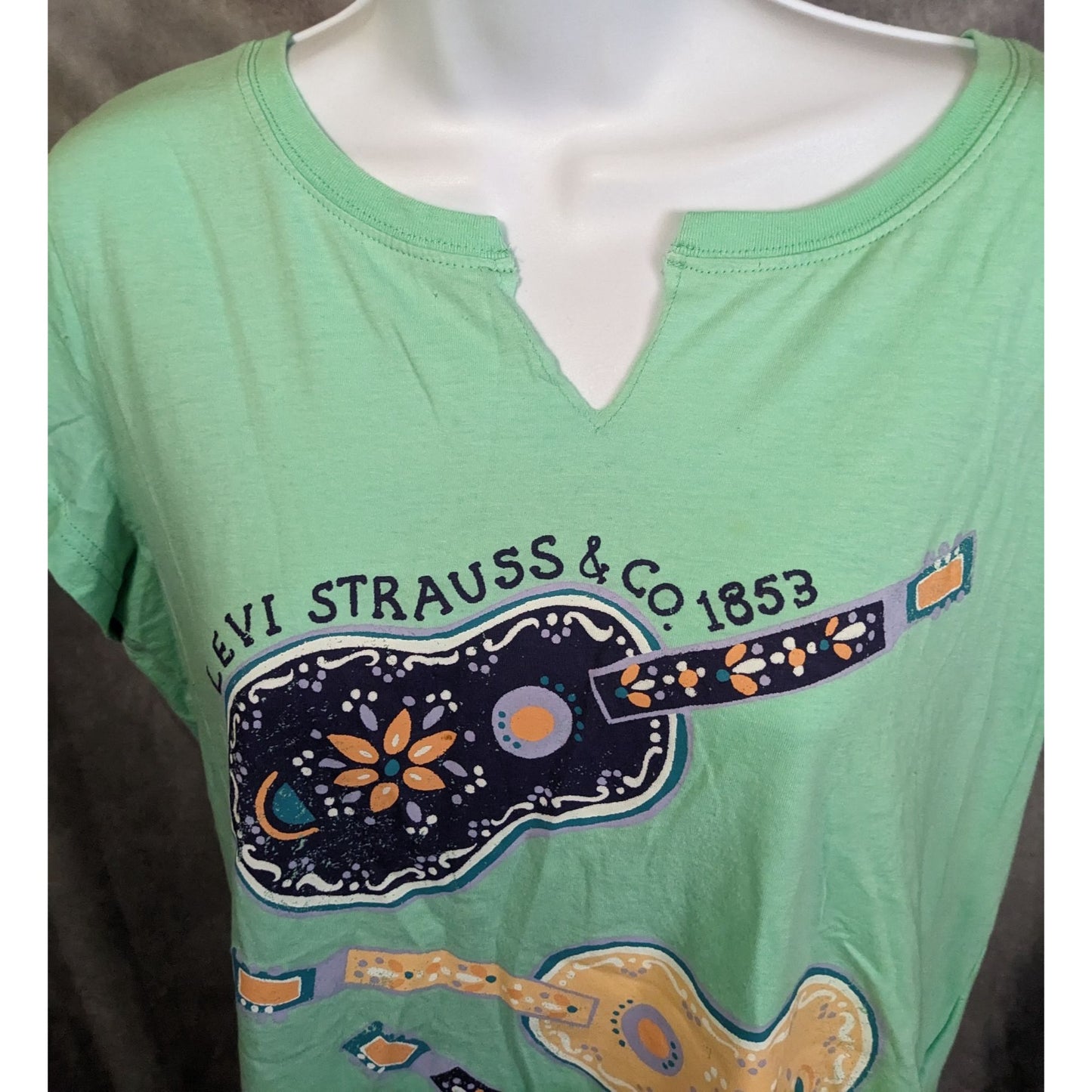 Levi Strauss Green Guitar Shirt