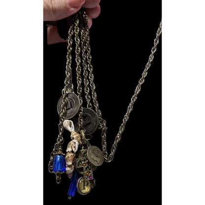 Chain Tassel Charm Necklace