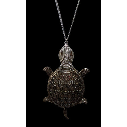 Vintage Articulated Turtle Necklace