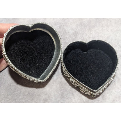 Beaded Heart Trinket Box