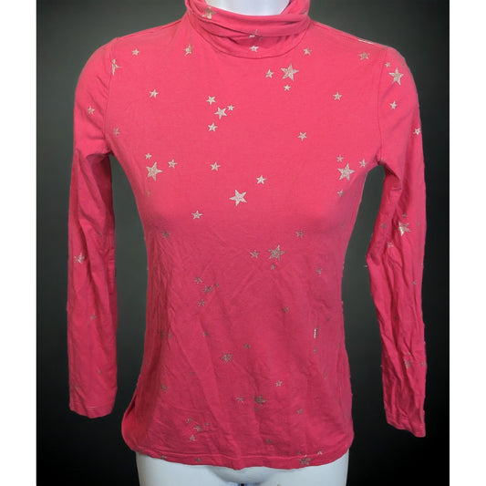 Cherokee Pink Star Turtleneck