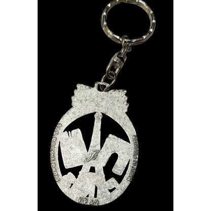 Vintage Paris Sap Polyne Made In France Silver Tone Souvenir Keychain