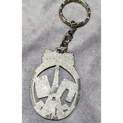 Vintage Paris Sap Polyne Made In France Silver Tone Souvenir Keychain