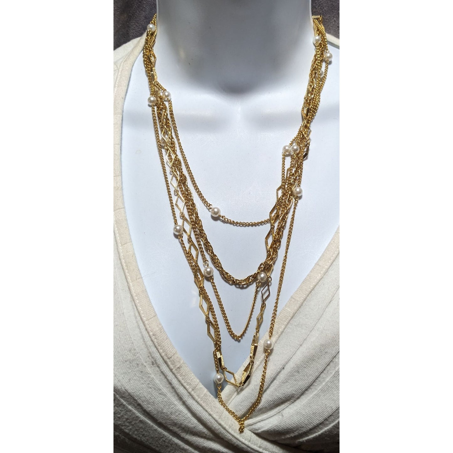 Something Special Gold Glam Multilayer Necklace