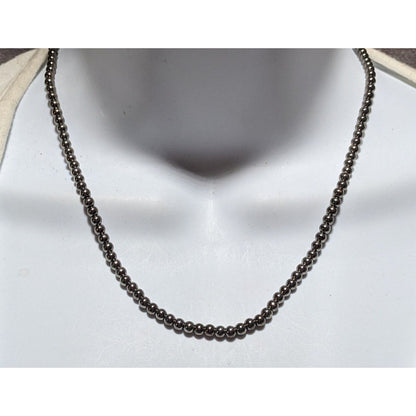 Nine West Hematite Beaded Necklace