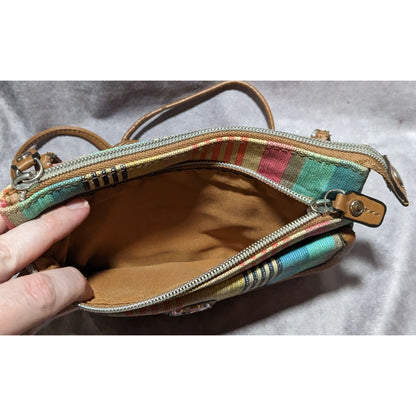 Relic Retro Rainbow Striped Crossbody Bag