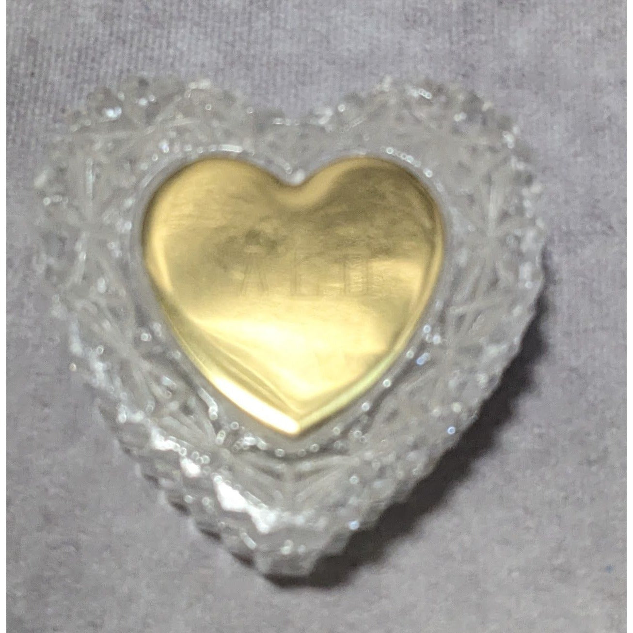 Crystal Heart Trinket Box